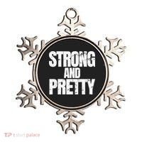 Strong And Pretty Work Out Gym Never Stop Training Cool Gift Ornament thumb 0