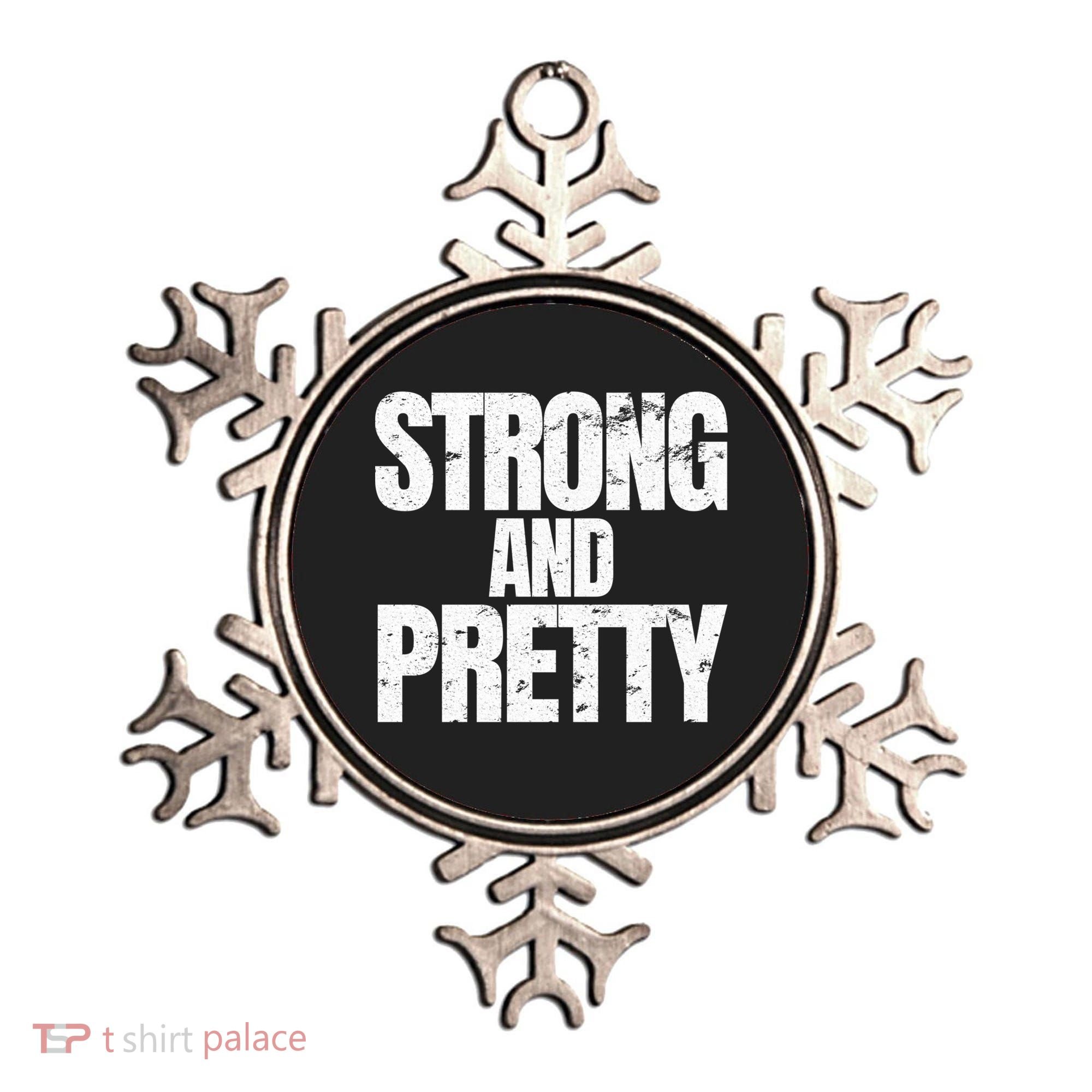 Strong And Pretty Work Out Gym Never Stop Training Cool Gift Ornament