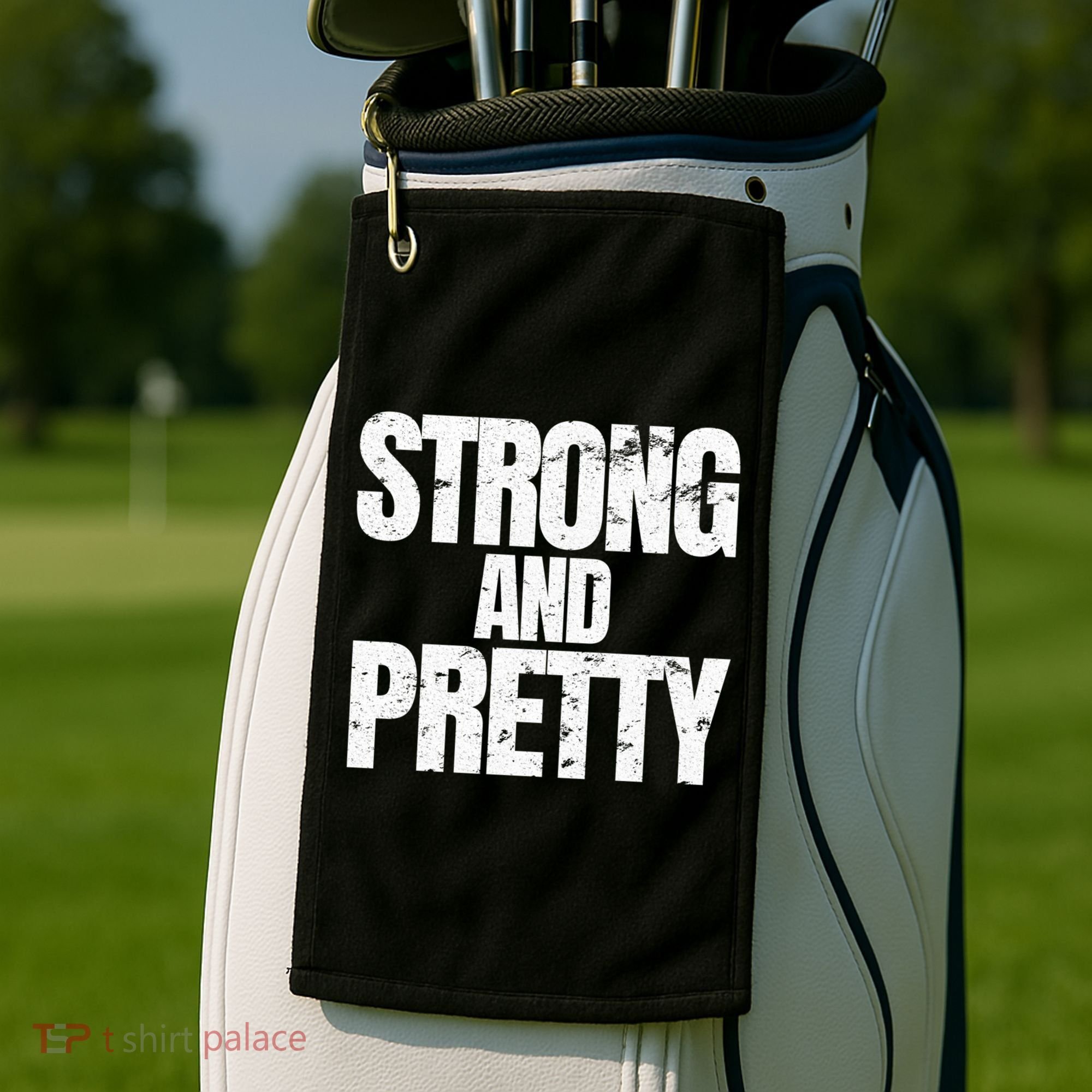 Strong And Pretty Work Out Gym Never Stop Training Cool Gift Golf Towel