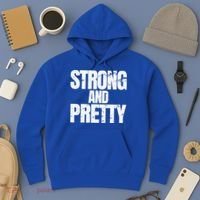 Strong And Pretty Work Out Gym Never Stop Training Cool Gift Hoodie thumb 3