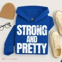 Strong And Pretty Work Out Gym Never Stop Training Cool Gift Hoodie thumb 4