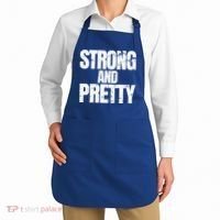 Strong And Pretty Work Out Gym Never Stop Training Cool Gift Apron thumb 2