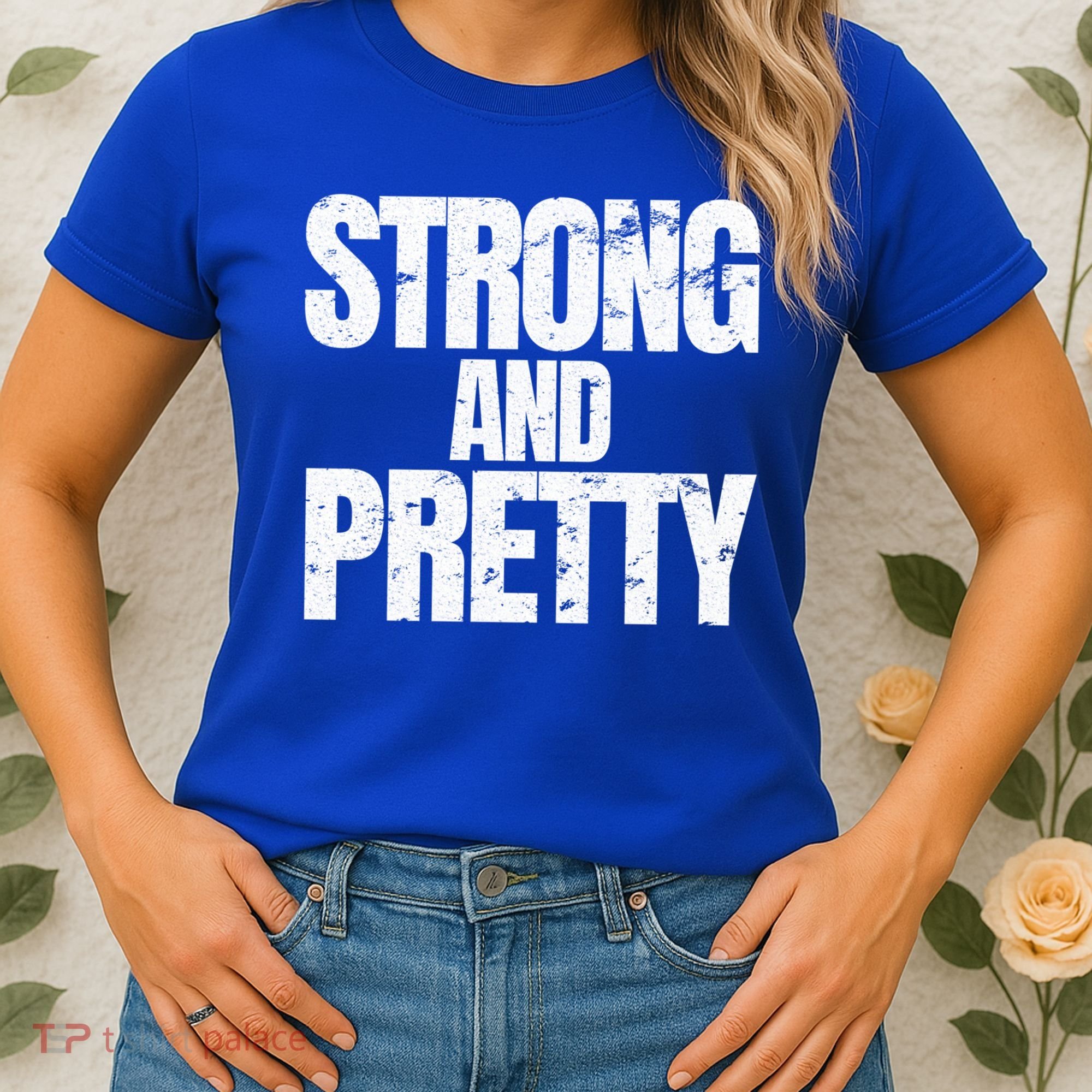 Strong And Pretty Work Out Gym Never Stop Training Cool Gift Women's T-Shirt