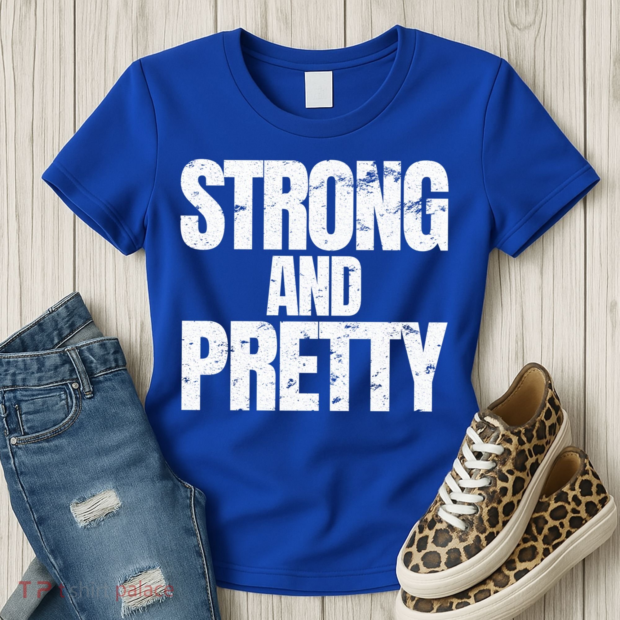 Strong And Pretty Work Out Gym Never Stop Training Cool Gift Women's T-Shirt