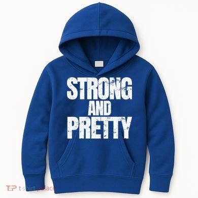 Strong And Pretty Work Out Gym Never Stop Training Cool Gift Kids Hoodie