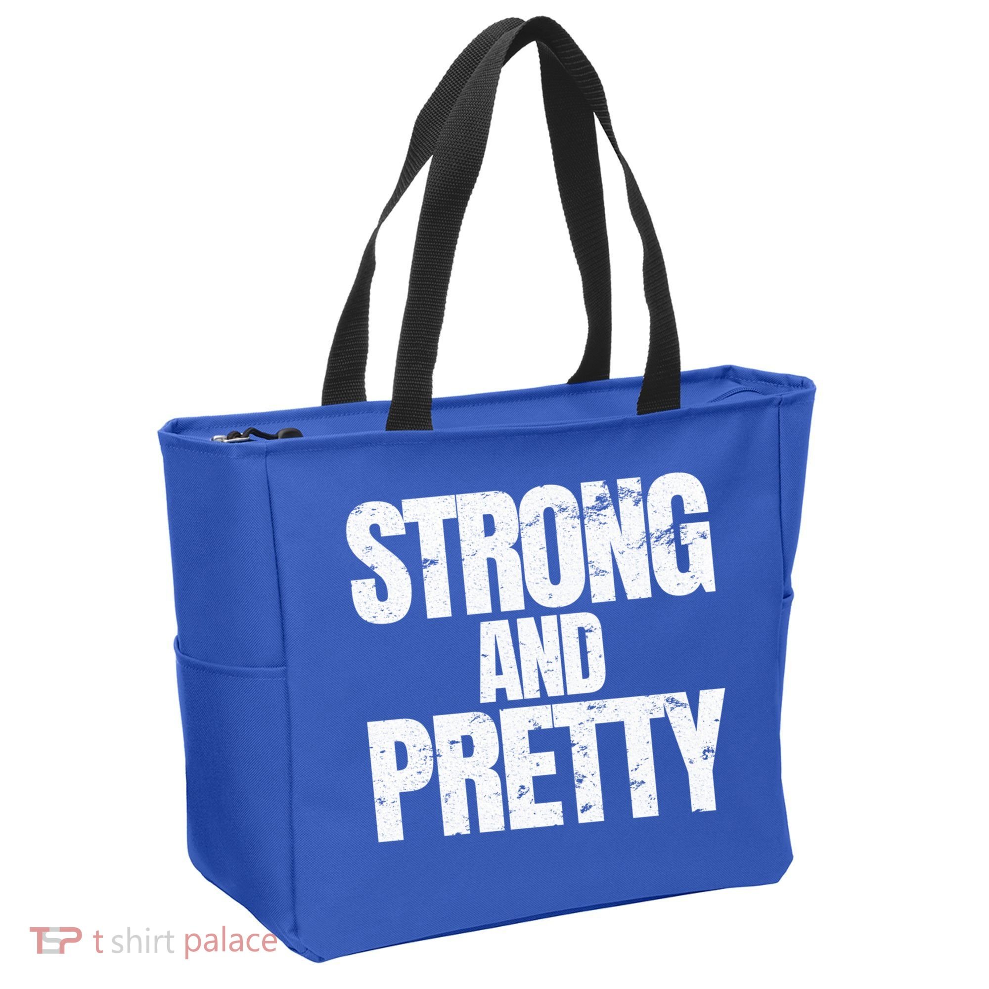 Strong And Pretty Work Out Gym Never Stop Training Cool Gift Tote Bag