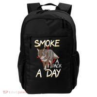 Smoke A Pack A Day Coyote Hunting Jackal Wolf Great Gift Backpack thumb 0