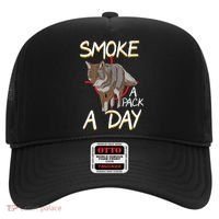 Smoke A Pack A Day Coyote Hunting Jackal Wolf Great Gift Hat thumb 0