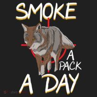 Smoke A Pack A Day Coyote Hunting Jackal Wolf Great Gift Hat thumb 2