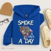 Smoke A Pack A Day Coyote Hunting Jackal Wolf Great Gift Hoodie thumb 4