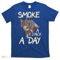 Smoke A Pack A Day Coyote Hunting Jackal Wolf Great Gift T-Shirt thumb 0