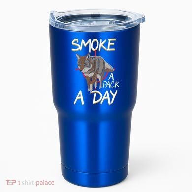 Smoke A Pack A Day Coyote Hunting Jackal Wolf Great Gift Tumbler