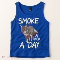 Smoke A Pack A Day Coyote Hunting Jackal Wolf Great Gift Tank Top thumb 2