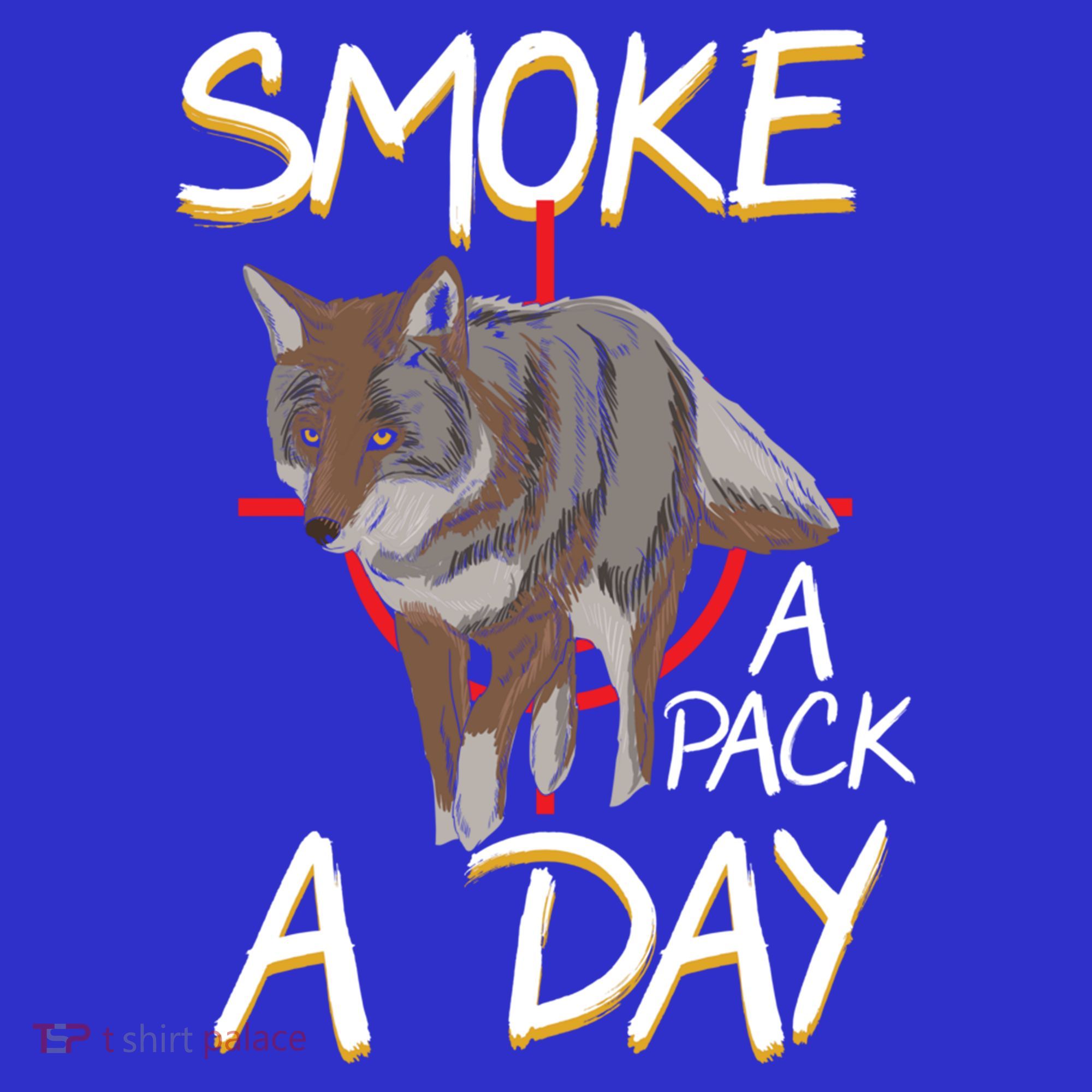 Smoke A Pack A Day Coyote Hunting Jackal Wolf Great Gift Women's Long Sleeve Shirt