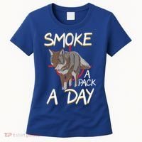Smoke A Pack A Day Coyote Hunting Jackal Wolf Great Gift Women's T-Shirt thumb 0