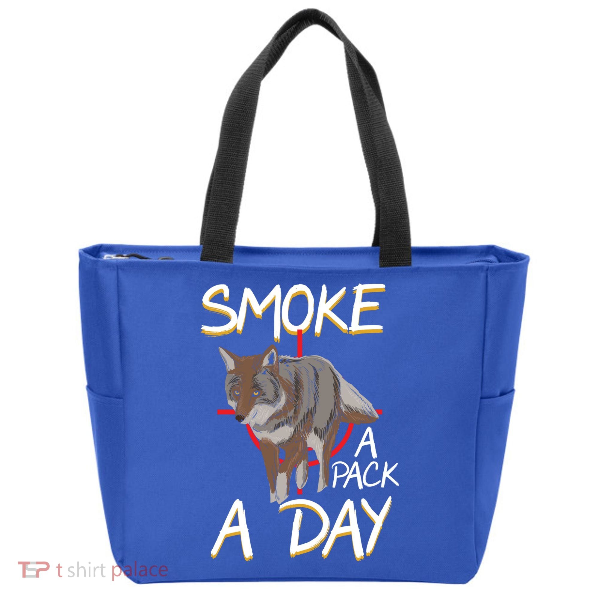 Smoke A Pack A Day Coyote Hunting Jackal Wolf Great Gift Tote Bag
