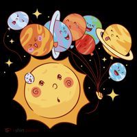 Sun And Planets Cute Galaxy Backpack thumb 2