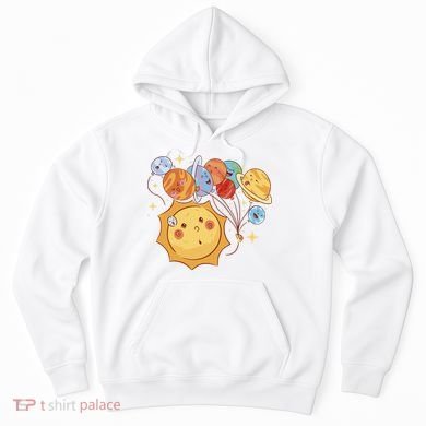 Sun And Planets Cute Galaxy Hoodie