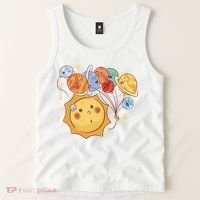 Sun And Planets Cute Galaxy Tank Top thumb 2