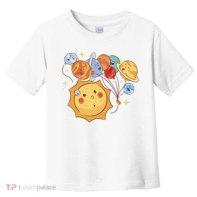 Sun And Planets Cute Galaxy Toddler T-Shirt
