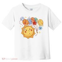 Sun And Planets Cute Galaxy Toddler T-Shirt thumb 0