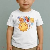 Sun And Planets Cute Galaxy Toddler T-Shirt thumb 2