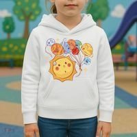 Sun And Planets Cute Galaxy Kids Hoodie thumb 3
