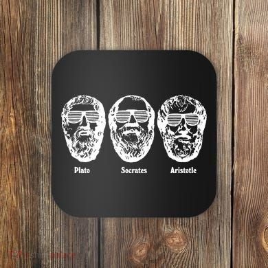 Socrates Aristotle Plato Coaster