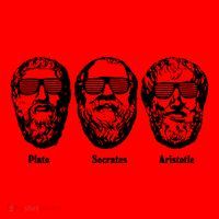 Socrates Aristotle Plato Santa Hat thumb 1