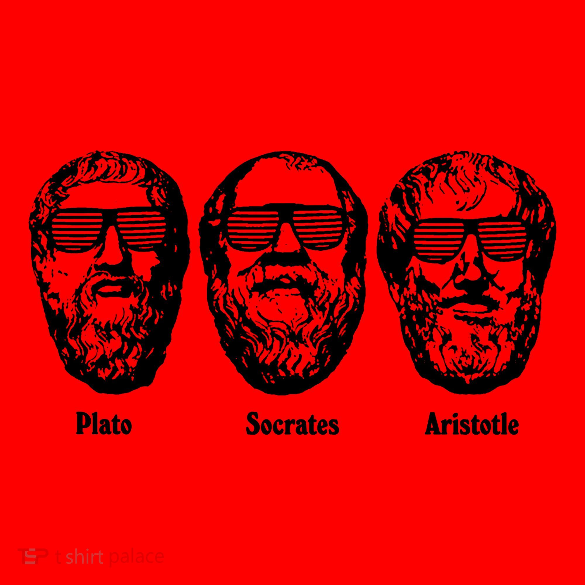 Socrates Aristotle Plato Santa Hat