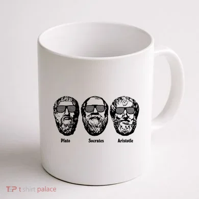 Socrates Aristotle Plato Coffee Mug back