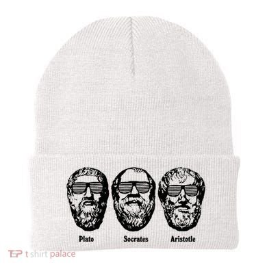 Socrates Aristotle Plato Beanie