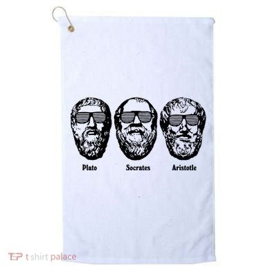 Socrates Aristotle Plato Golf Towel