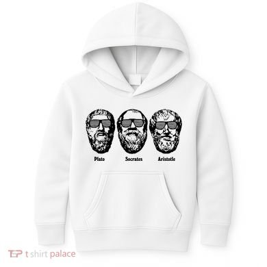 Socrates Aristotle Plato Kids Hoodie