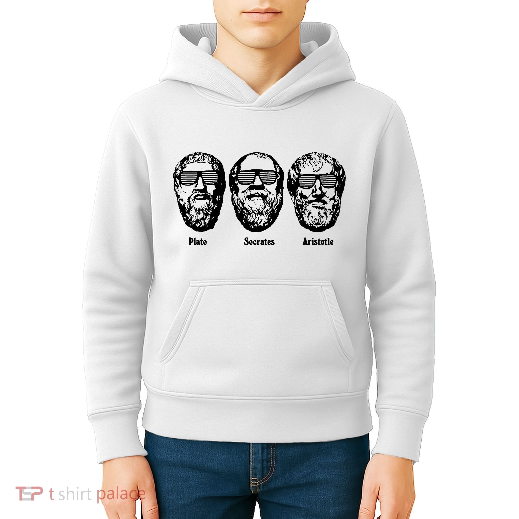 Socrates Aristotle Plato Kids Hoodie