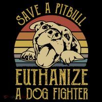 Save A Pitbull Euthanize A Dog Fighter Funny Gift Pitbull Lovers Gift Backpack thumb 2