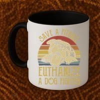 Save A Pitbull Euthanize A Dog Fighter Funny Gift Pitbull Lovers Gift Coffee Mug thumb 2