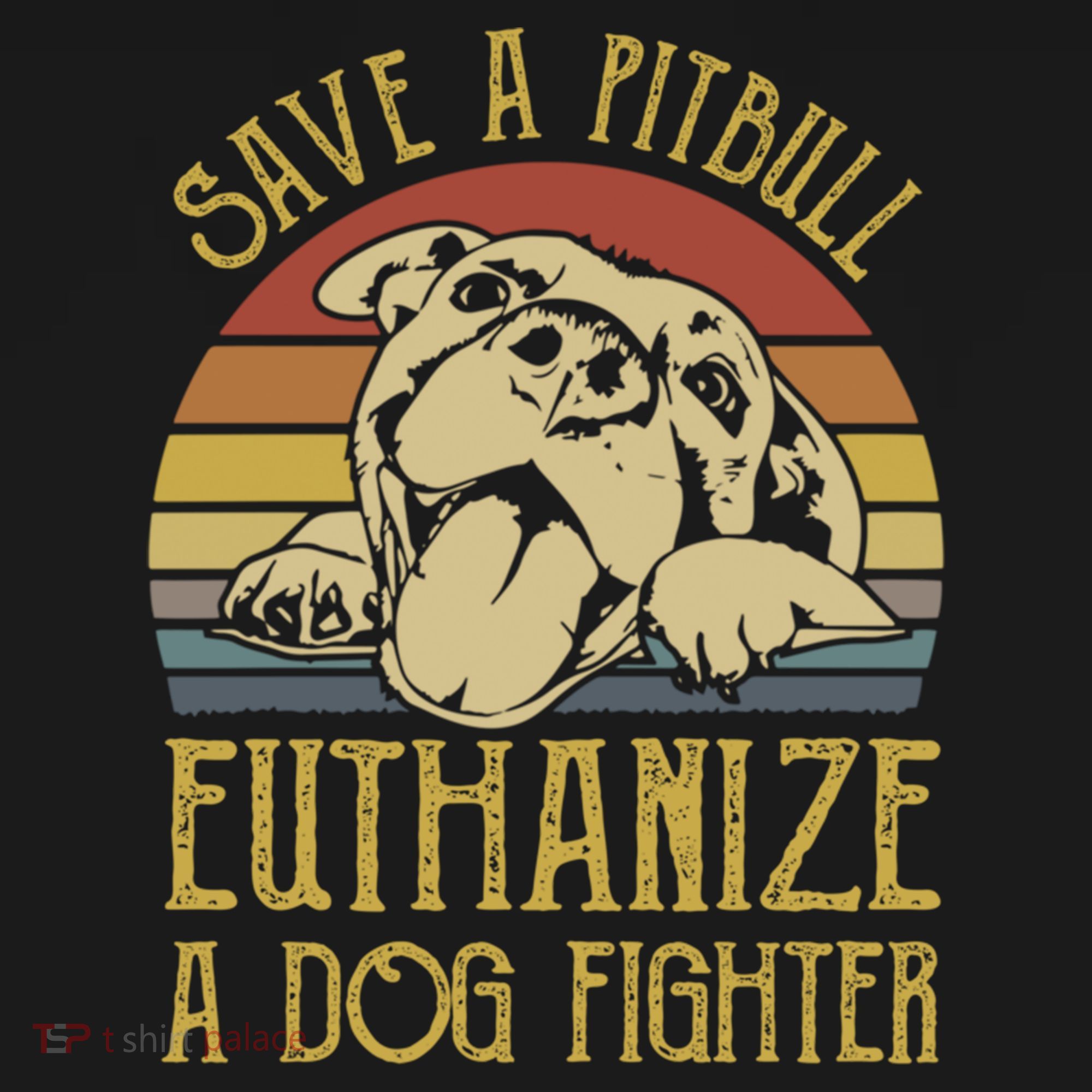 Save A Pitbull Euthanize A Dog Fighter Funny Gift Pitbull Lovers Gift Ornament