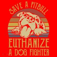Save A Pitbull Euthanize A Dog Fighter Funny Gift Pitbull Lovers Gift Santa Hat thumb 1