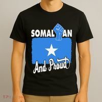 Somalian And Proud Love Somalia With Somalia Flag Fist T-Shirt thumb 3