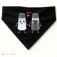 Salt And Pepper Shaker Couple Gift For Chefs And Cooks USA-Made Doggie Bandana thumb 0