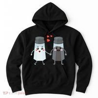 Salt And Pepper Shaker Couple Gift For Chefs And Cooks Hoodie thumb 0
