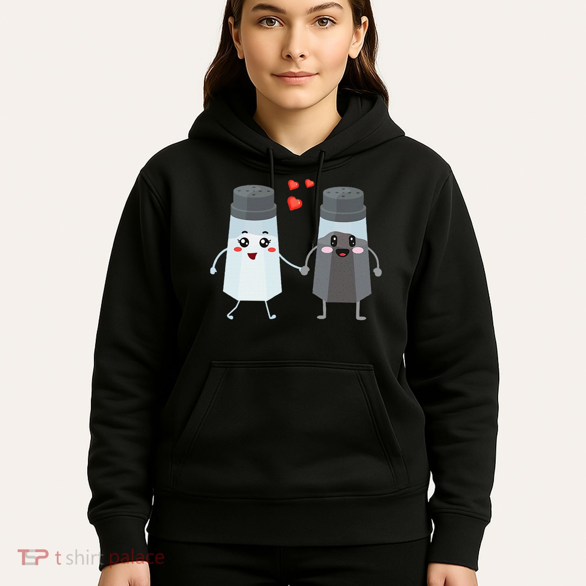 Salt And Pepper Shaker Couple Gift For Chefs And Cooks Hoodie