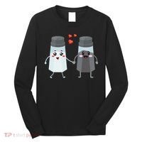Salt And Pepper Shaker Couple Gift For Chefs And Cooks Long Sleeve Shirt thumb 0