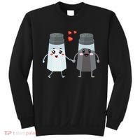 Salt And Pepper Shaker Couple Gift For Chefs And Cooks Sweatshirt thumb 0