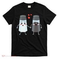 Salt And Pepper Shaker Couple Gift For Chefs And Cooks T-Shirt thumb 0