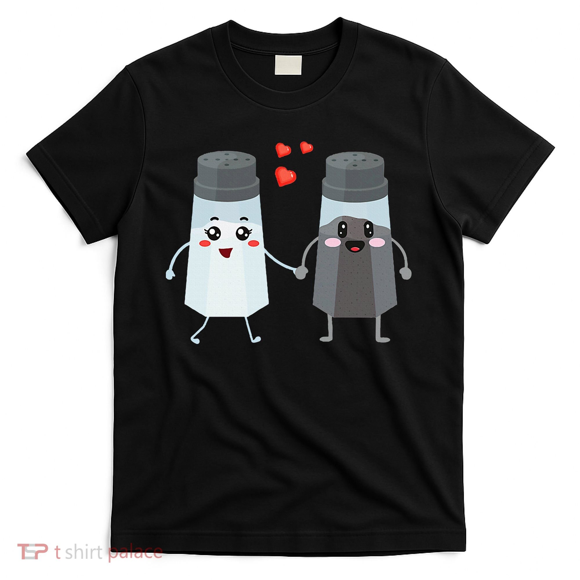 Salt And Pepper Shaker Couple Gift For Chefs And Cooks T-Shirt