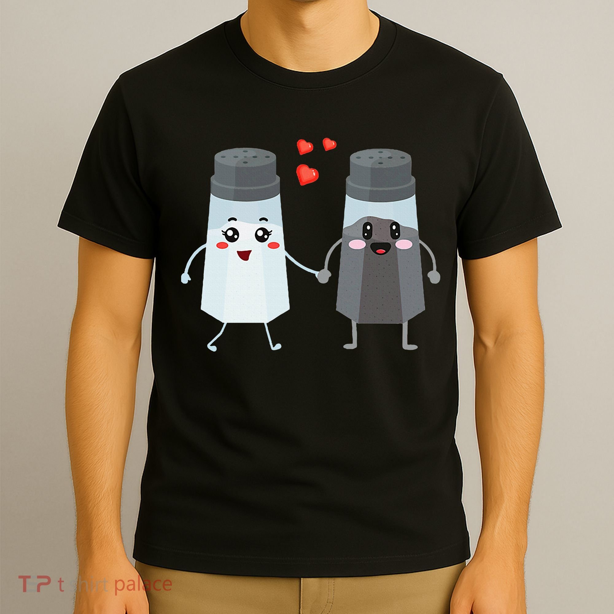 Salt And Pepper Shaker Couple Gift For Chefs And Cooks T-Shirt