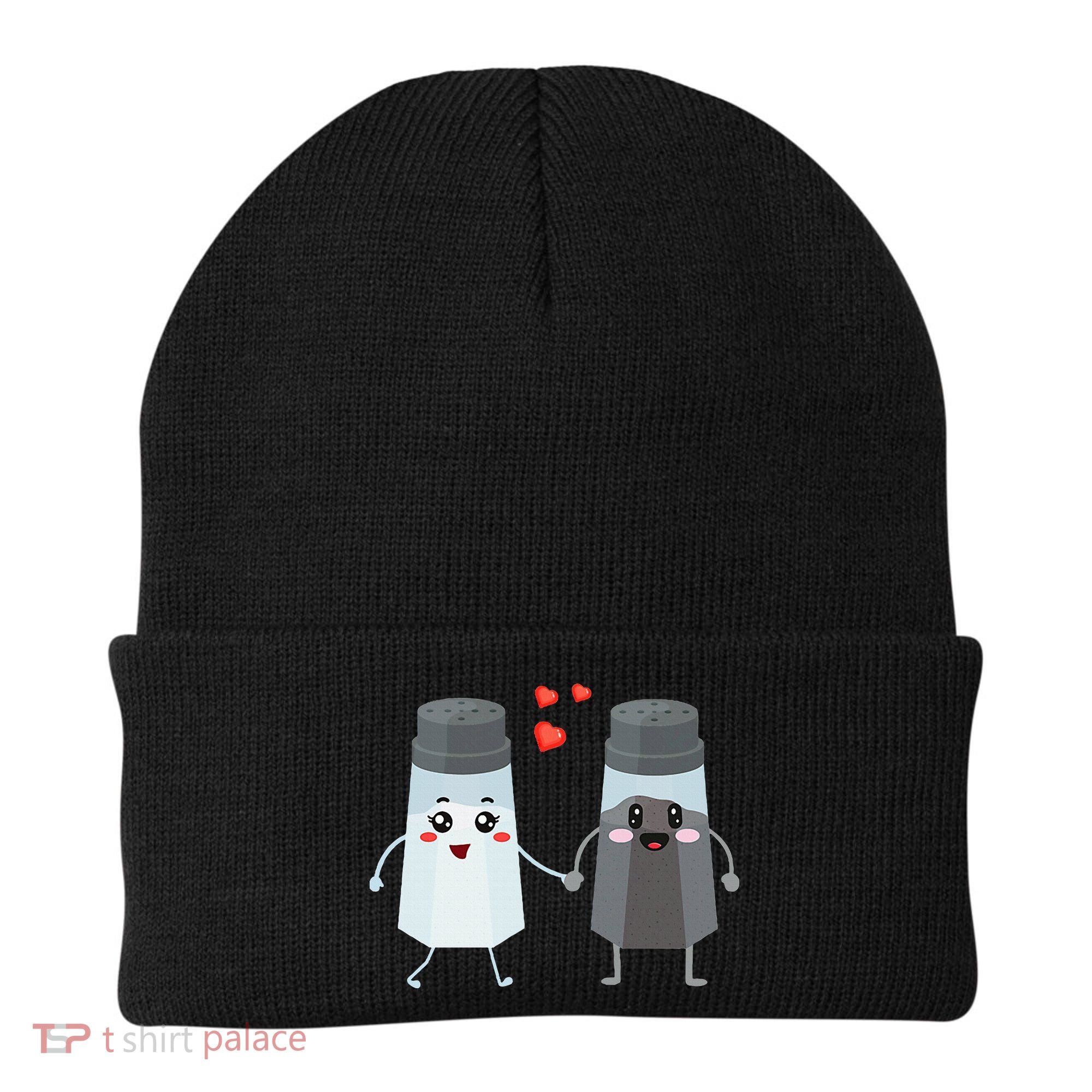 Salt And Pepper Shaker Couple Gift For Chefs And Cooks Beanie