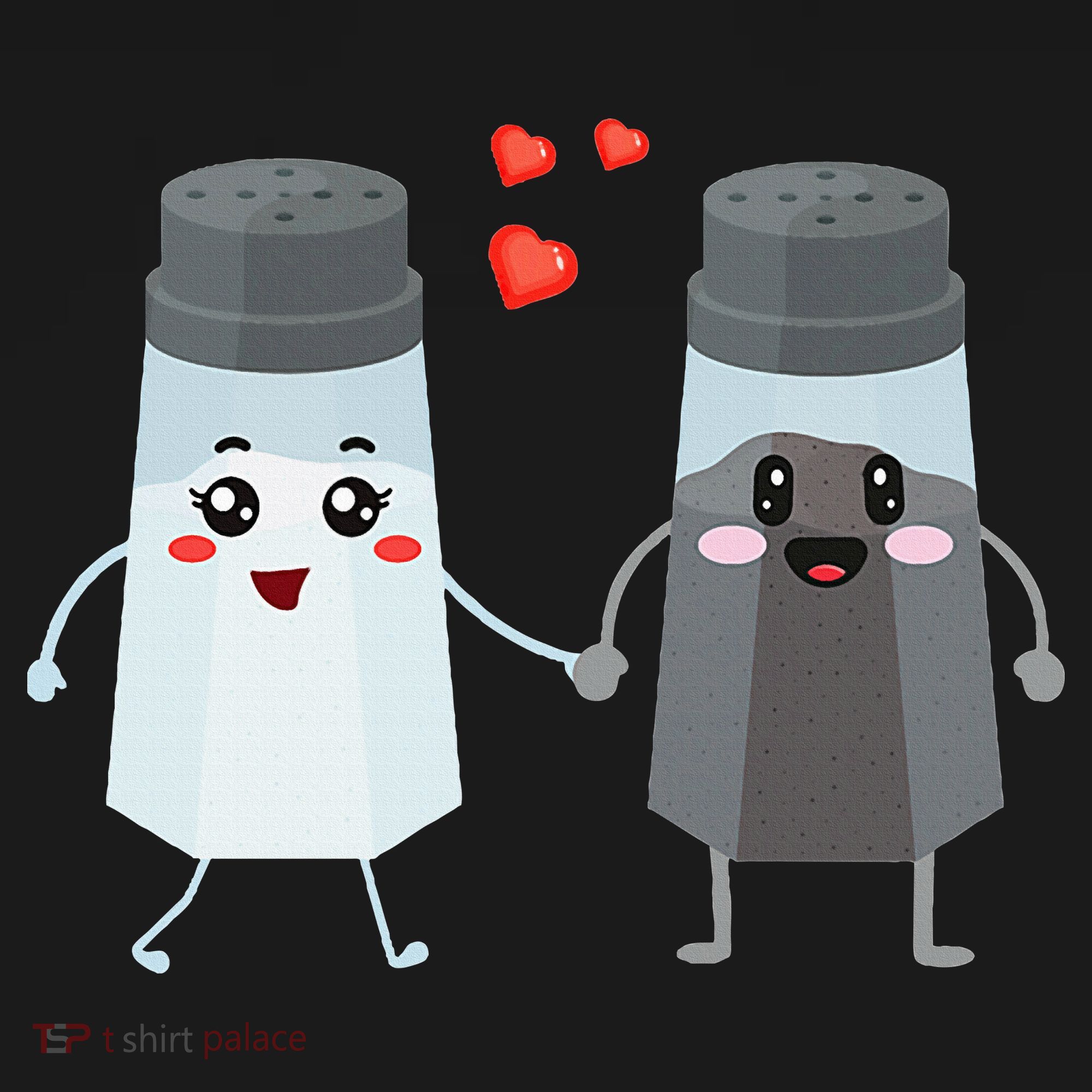 Salt And Pepper Shaker Couple Gift For Chefs And Cooks Women's Hoodie
